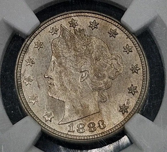 Liberty Head Nickel 1883 (sin centavos) | NGC MS65 Foto 3 de 4