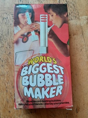Rare Vintage Berwick Worlds Biggest Bubble maker Complete Boxed 