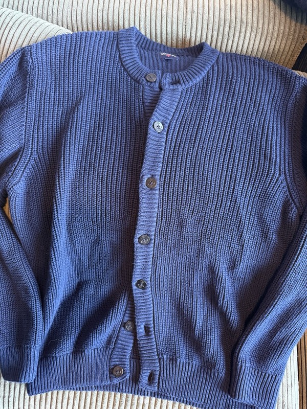 Noah Fisherman Cardigan Knit Long Sleeve Large