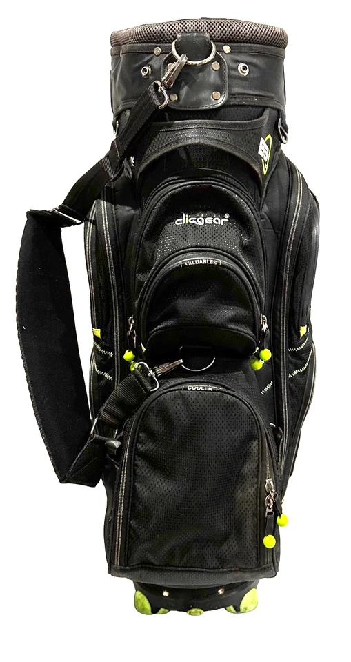 Bolsa de palos de golf Clicgear B3 negra verde divisor de 14 vías asa de transporte ligera Foto 4 de 4