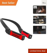 Versatile Red & Black Neck Light: Perfect for Camping, Mechanics, and DIY