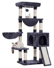 Hey-Brother Large Cat Tree Cat Tower For Indoor Cats Cat House Padded Bed Cozy