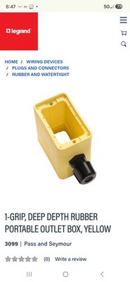 Legrand Portable Outlet Box 3099F