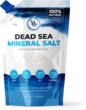 Dead Sea Salts for Soaking, Mineral Salt for Bath, Spa, Shower – More Minerals T