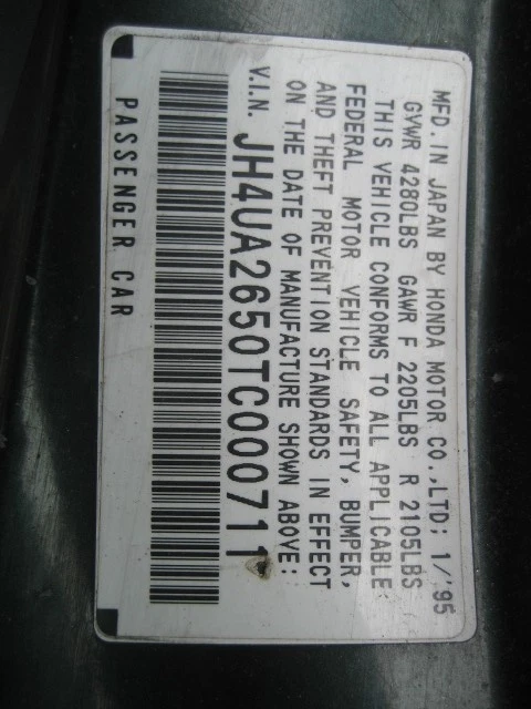 INTERRUPTOR DE VENTANA Acura TL 1996 96 348810 Foto 3 de 4