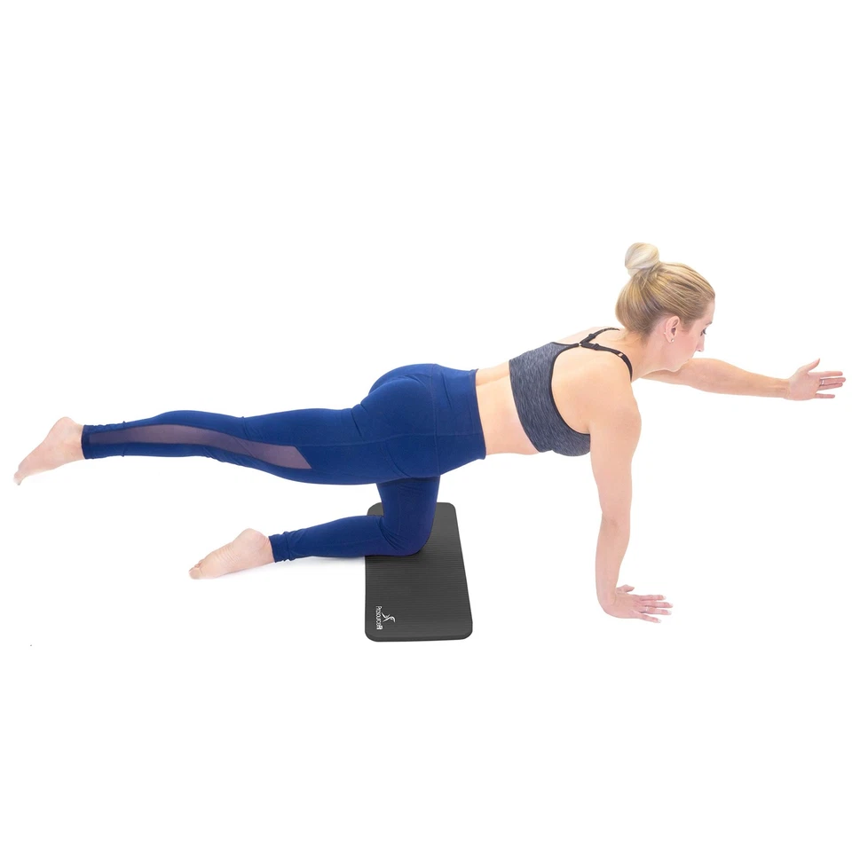 Rodillera y cojín para codo de yoga extra grueso de 15 mm (5/8”) se adapta a alfombrillas estándar para... Foto 3 de 4