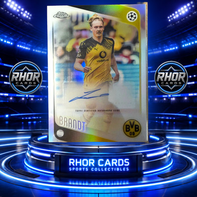  Julian Brandt Autogramm Topps UEFA Club Competitions Auto Soccer Card