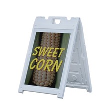 Sweet Corn Heavy Duty A-Frame Sidewalk Sign Freshly Picked Farmers Market