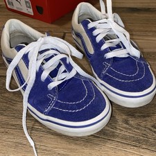 Vans Boys 1.5 Old Skool Blue & White  Shoe/White Lace-up