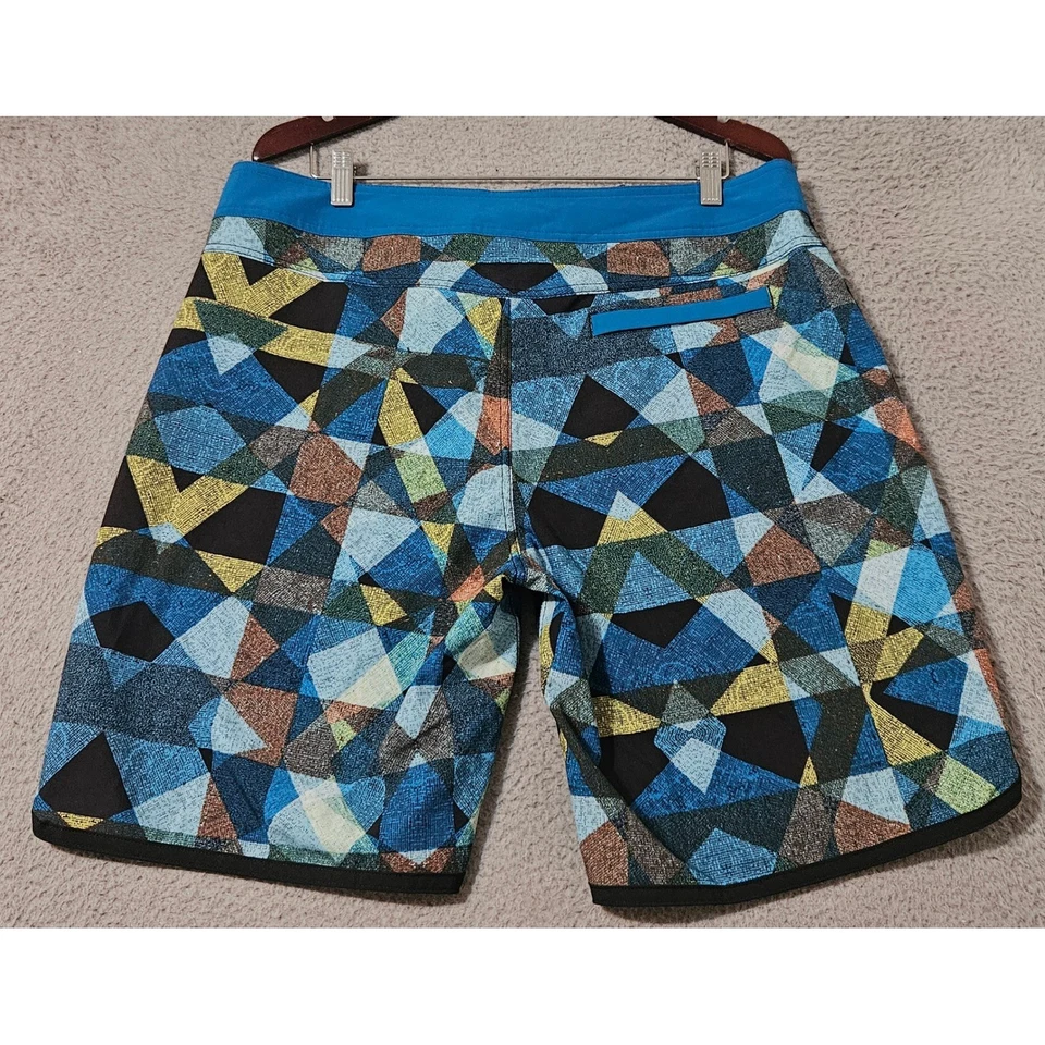 Prana M3HSEA116 Men's Blue High Seas Board Shorts Size 36 x 9 - Image 2 of 4