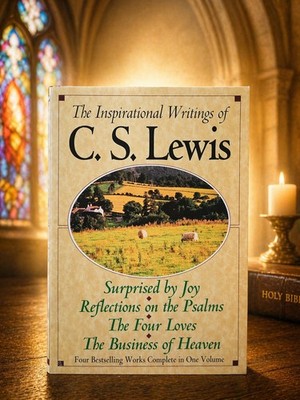 C.S. Lewis Inspirational Writings HC Omnibus Surprised by Joy Four Loves VG