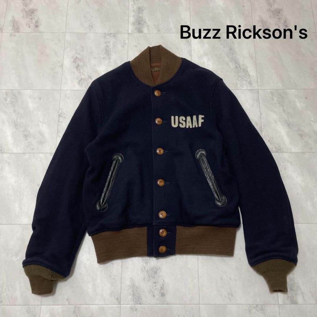 BUZZ RICKSON'S wool varsity Jacket Blouson Men Si… - image 1