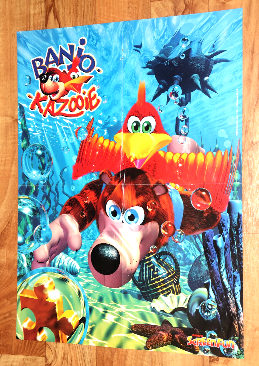 1998 Banjo-Kazooie / Spice World N64 PS1 Nintendo Vintage very