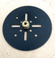 MECCANO PARTS No:27b 133 TEETH MATT BLACK 3.5" GEAR WHEEL - UNUSED LOT 4