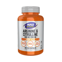 Now Foods Arginine 500Mg And Citrulline 250Mg (120 Vcaps) (132,47 Eur/Kg)