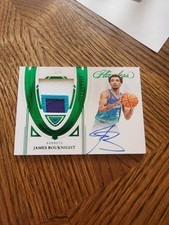 2021-22 Panini Flawless James Bouknight Patch Autographs Emerald #/5