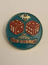 Shriners India Potentate Thad Sandusky Lapel Pin P138