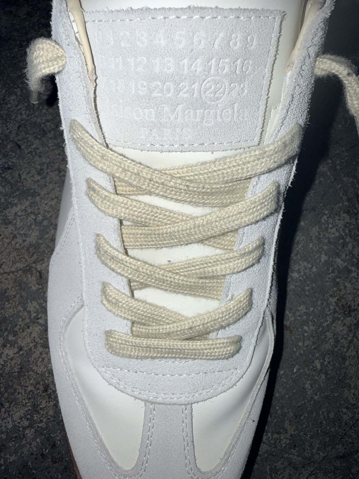 Maison Margiela Men's White GAT Size 10.5/11 US 44EU ONLY BOTTOM DIRTY image 8