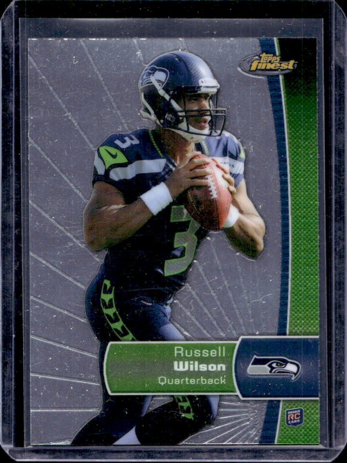 2012 Finest Russell Wilson RC Rookie #140 Seahawks