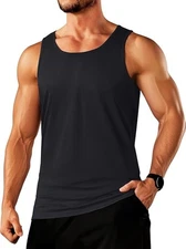Men's Fitness Tanks Racerback Tanks Stringer Tanks Breathable Cotton Tank Top
