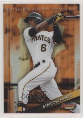 2015 Bowman's Best Orange Refractor 22/25 Starling Marte #26 w3h