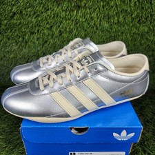 Adidas Tokyo Womens Shoe Silver Cream White Lightweight Training Sneaker JQ0593