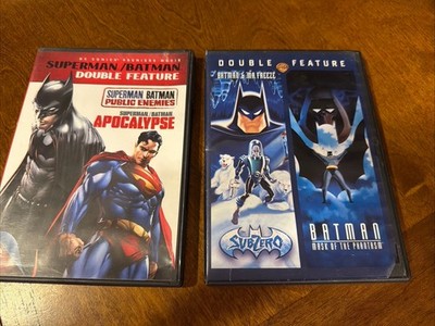 Batman DVDs BM/SM Public Enemies And Apocalypse. BM Subzero & Mask Of Phantasm