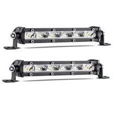 6 Inch Slim LED Light Bar Pods Small Spot Flood Offroad Driving Fog Work 2