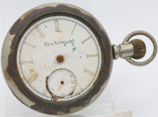 ELGIN GRADE 96, 18s 7j POCKET WATCH SILVERODE 3242694 FOR REPAIR BA 