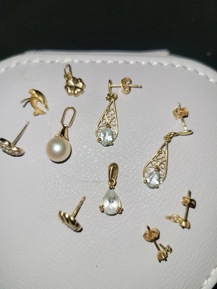 Lot De Bijoux Or 18 Carats - Photo 1/4