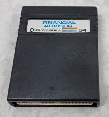 C64 Cartridge FINANCIAL ADVISOR / PATRONE / MODUL, Original Commodore, 
