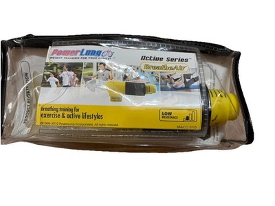 NEW PowerLung BREATHEAIR Breathing Active Series Trainer Power Lung Yellow