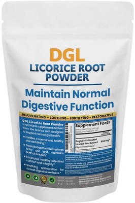 DGL Licorice Supplement: Supports Digestive Health, Gut Lining Support, DGL P...