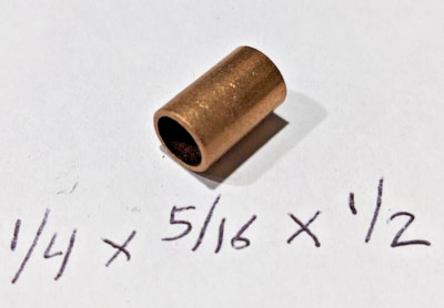 Oilite Bushing Bronze New 1/4 id x 5/16 od x 1/2 Brass Bearing insert motor B81
