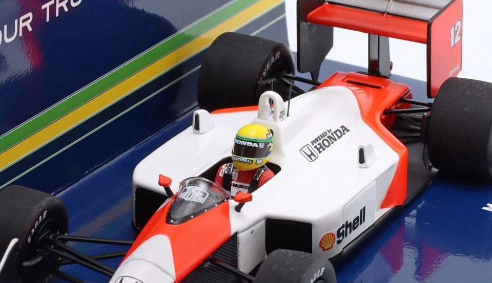 Minichamps McLaren MP4/4 World Champion 1988 Race Worn - Ayrton Senna 1/43 Scale - Image 3 of 4