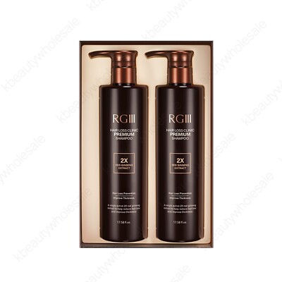 RGIII] RG3 Hair Loss Clinic Shampoo Red Ginseng 2-Bottle Set, US