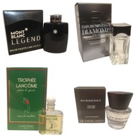 Mens Aftershave Miniature Mini Gift Travel X4 Mont Blanc Armani Burberry Lancome Mens Aftershave Miniature Mini Gift Travel X4 Mont Blanc Armani Burberry Lancome