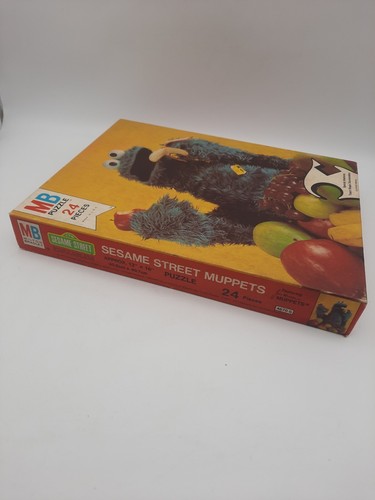 MB 4670-5 24pc Sesame Street Muppets Puzzle Vintage 1977 NOS Sealed Cookie USA - Picture 4 of 8