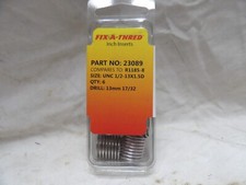 Fix-A-Thred Inserts #23089 Size:  UNC 1/2"-13x1.5D (Pkg of 6)