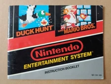 Nintendo NES Super Mario Bros / Duck Hunt Instruction Booklet * NO GAME / USED *