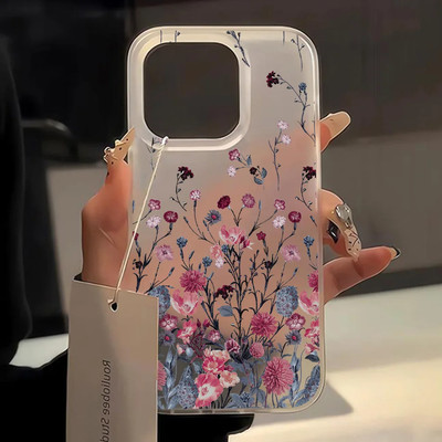Flower Case For iPhone 16 15 14 13 12 11 Pro max Shockproof Silicone Phone Cover