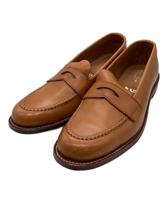 Alden Unlined Loafers Brown Leather Slip On Size US9 Authentic