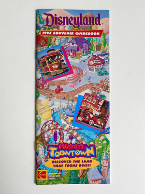Disneyland 1993 Souvenir Guidebook - Mickey's Toontown - Brochure Guide ...