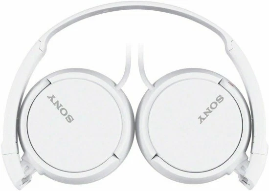 Sony MDR ZX110 White Ear Cup Stereo Wired Headset Headphones