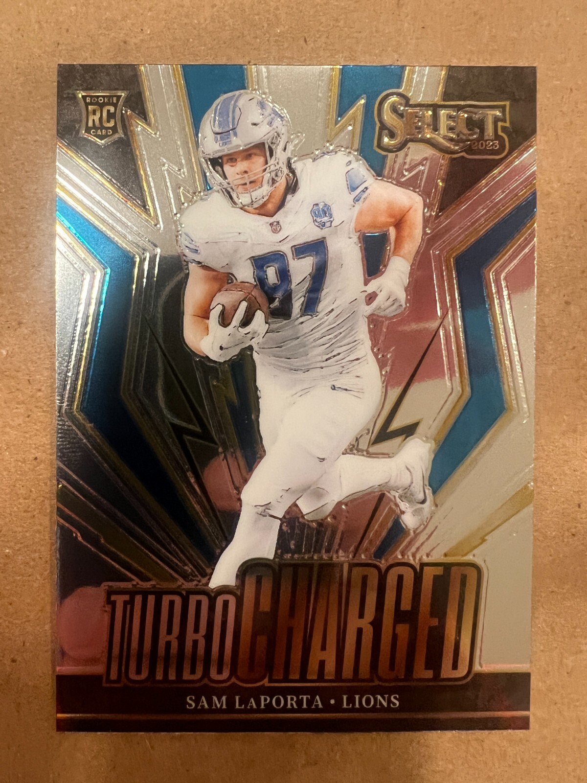 2023 Panini Select - Sam LaPorta ( Lions ) Turbocharged Rookie RC #TUR-SLA