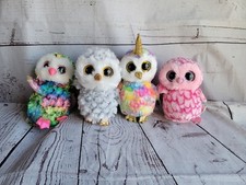 ty beanie boos lot 4 Owls enchanted Owlett Owen Pinky Stuffed Animals