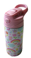 Baby Bottle By Pure Drinkware, 10 Ounces, Pink, Stainless Steel, Brand New
