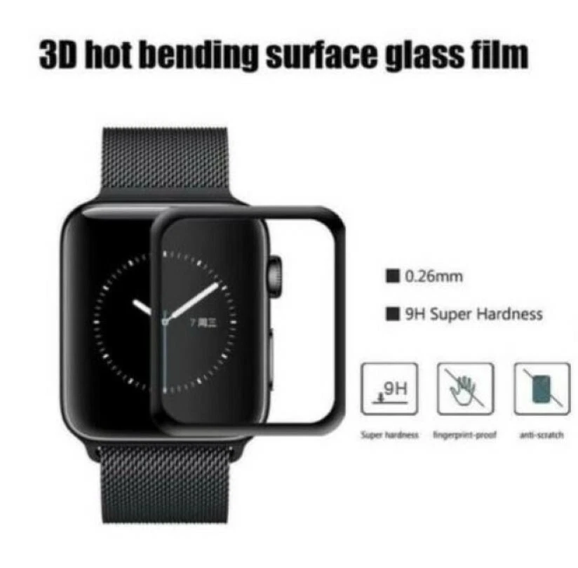 3D Tempered Glass Screen Protector For iWatch Apple Watch 5/6 40/44mm - Image 4 of 4
