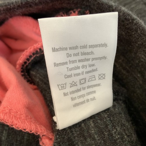 Gymboree Girls L (10-12) Pink Gray Jacket Asymmetrical Full Zip Sweater Cardigan - Picture 9 of 9