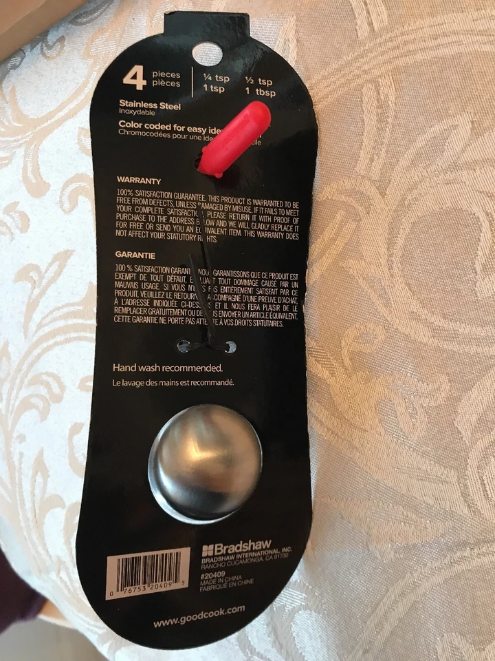 Good Cook Touch 4-Piece Stainless Steel Measuring Spoons Set New - Image 3 of 4